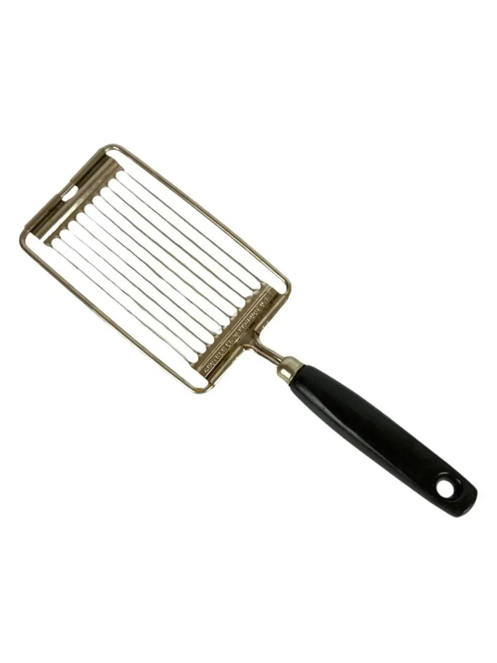 Vintage Ekco Chrome-Plated Tomato & Cheese Slicer With Black Plastic Handle
